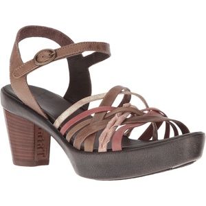 Think! Gspusal Macchiato Leather Platform Sandals